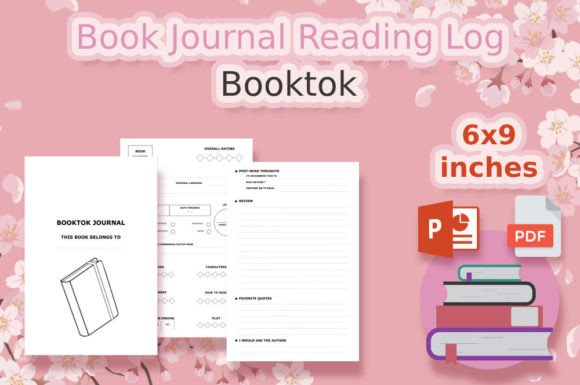 Download Book Journal Reading Log, Booktok Review - Premium Resources