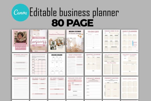 Download Business Planner Canva Templates - Business plan Collection